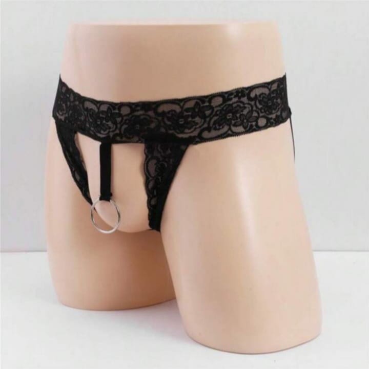 Blix Men's Lace Thong Panties Breathable Jockstrap For man G-String Underwear